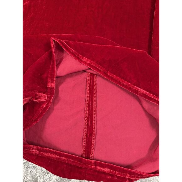 Chelsea & Violet Womens Velvet Flutter Sleeve Mini Dress Red NWT Sz M - Picture 10 of 14